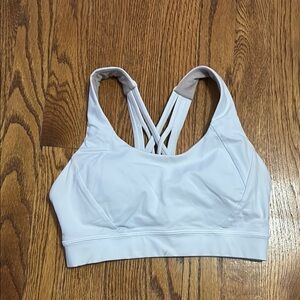Lululemon white sports bra